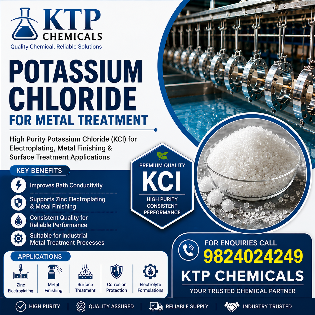 Potassium Chloride for Metal Treatment: Applications, Benefits & Industrial Uses