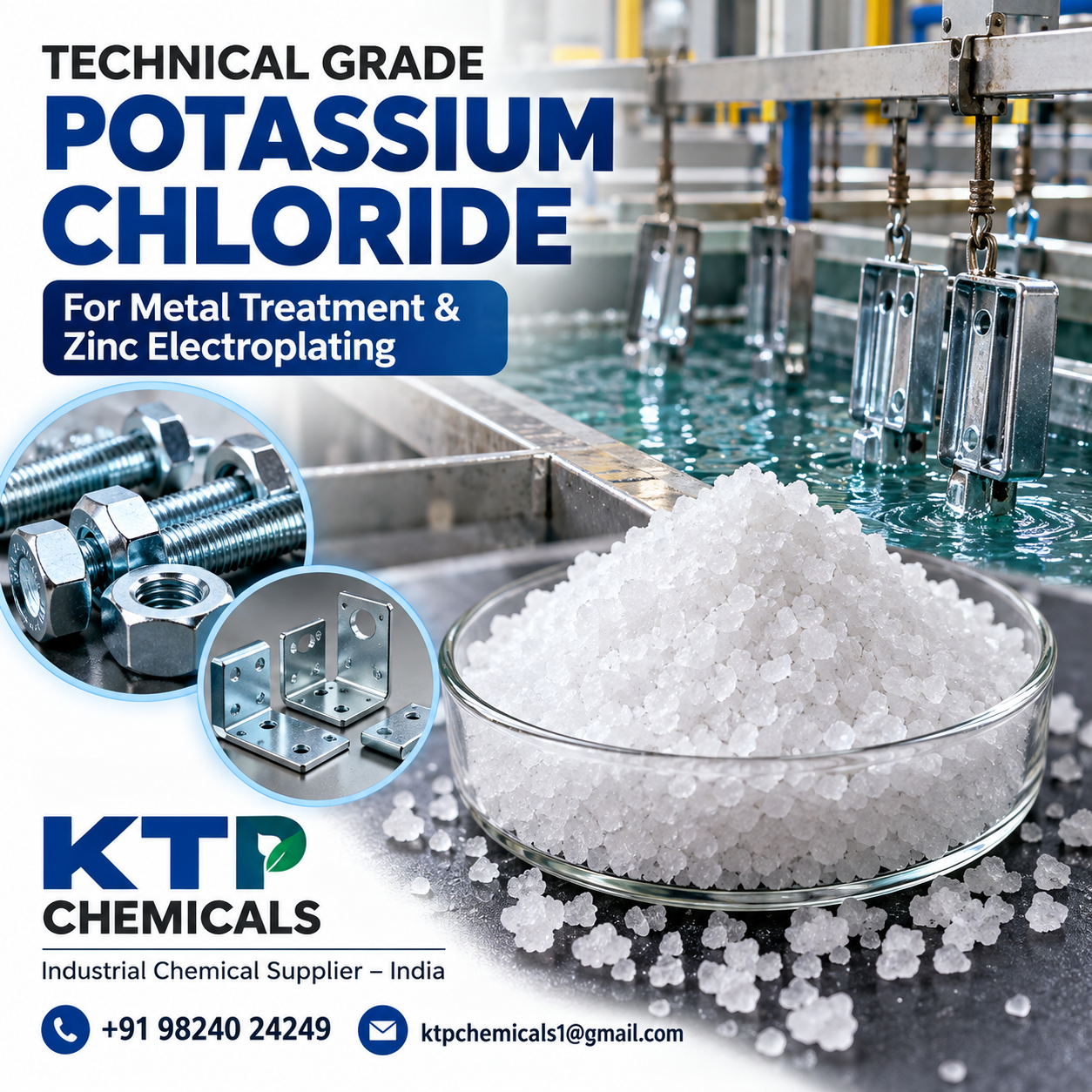 Technical Grade Potassium Chloride for Metal Treatment: Applications, Benefits & Industrial Uses