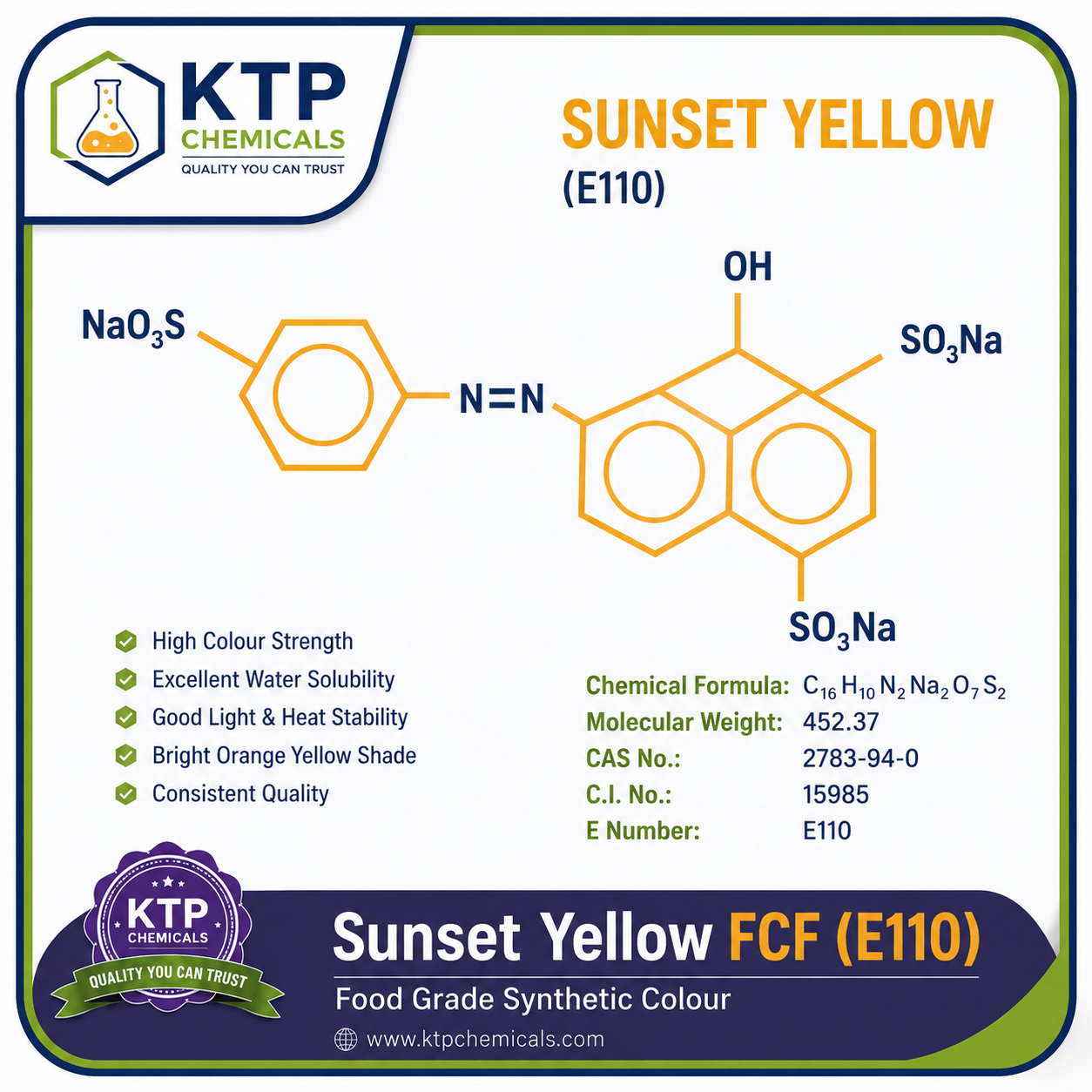 Sunset Yellow FCF (E110)